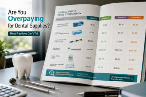 Dental supply prices from multiple suppliers compared side by side in one catalogue